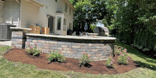 Retaining Wall, Landscaping Wall, Stone Wall, Flower Bed Retaining Wall, Landscaping Wall, Stone Wall, Flower Bed