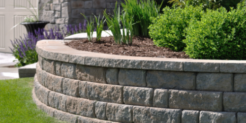 Retaining Wall, Landscaping Wall, Stone Wall, Flower Bed Retaining Wall, Landscaping Wall, Stone Wall, Flower Bed