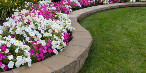 Retaining Wall, Landscaping Wall, Stone Wall, Flower Bed Retaining Wall, Landscaping Wall, Stone Wall, Flower Bed